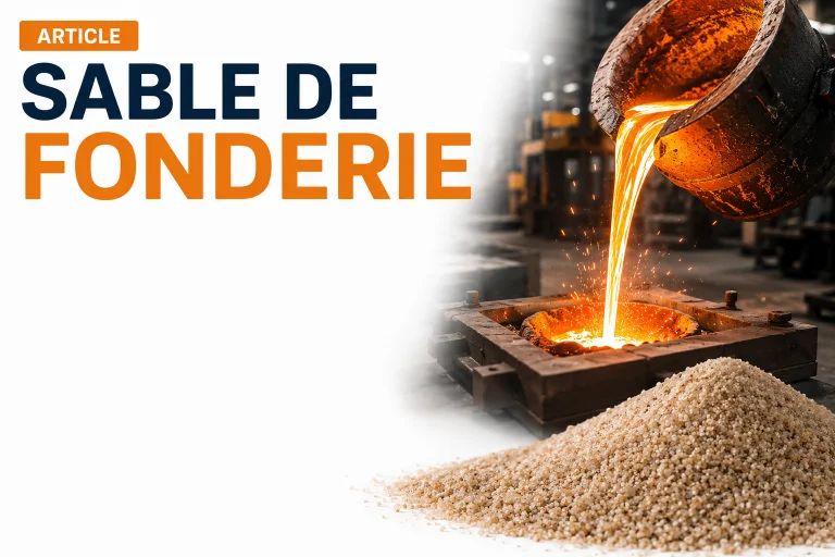 Sable de fonderie industrielle