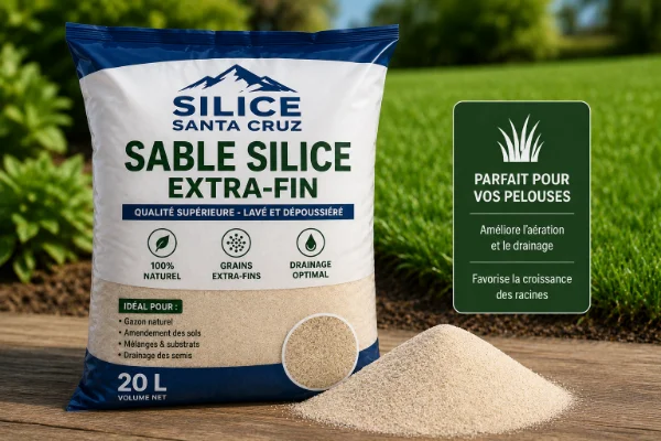 Acheter du sable pour gazon - sable silice extra fin