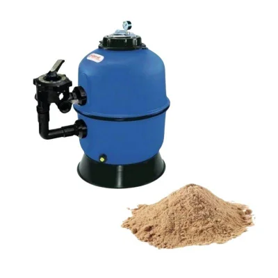Sable de silice haute pureté granulométrie 0,4/0,8 mm pour filtration piscine