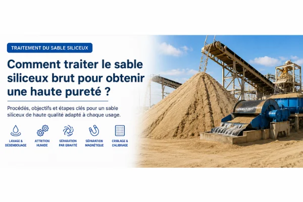 traitement du sable siliceux